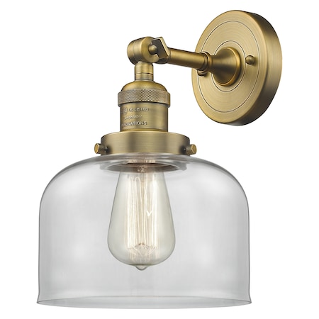 Innovations Lighting 203-BB-G72 1 Light Sconce, Brushed Brass